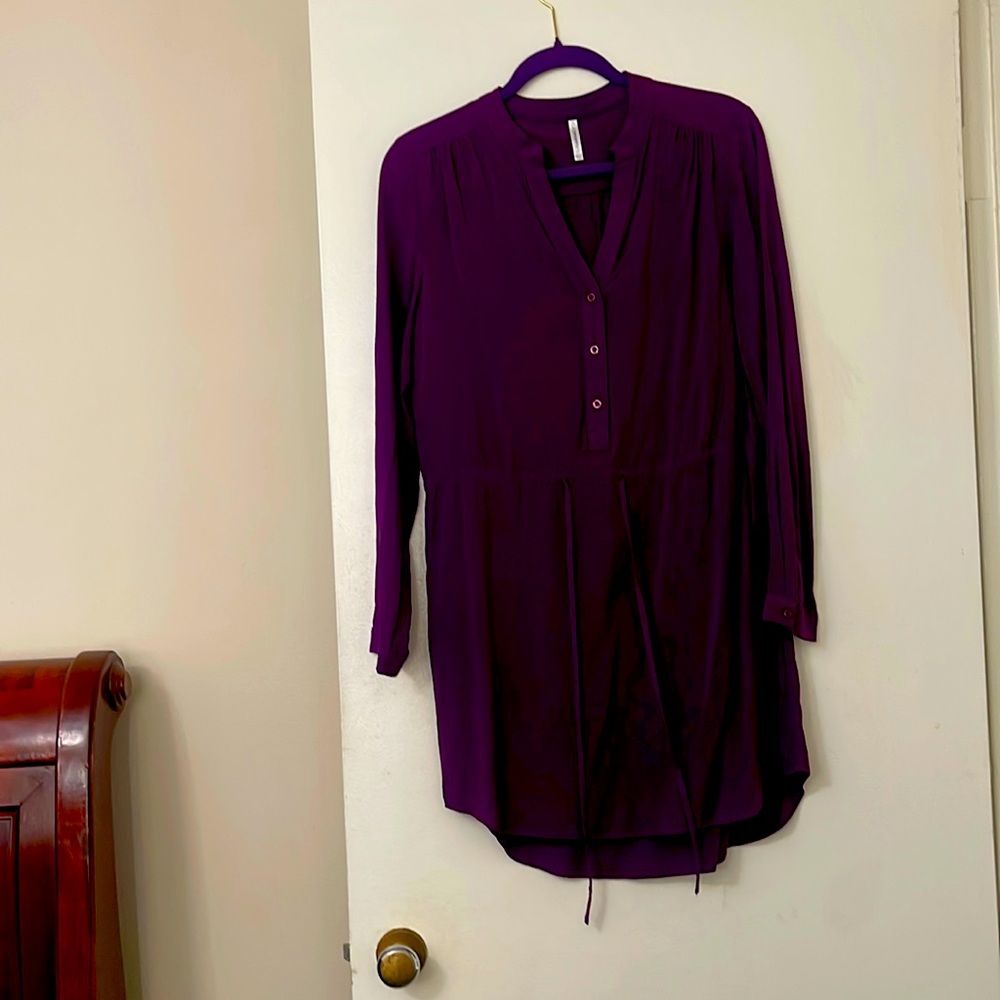 T-shirt dress grape